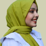 G Desen Şal Yağ Yeşili